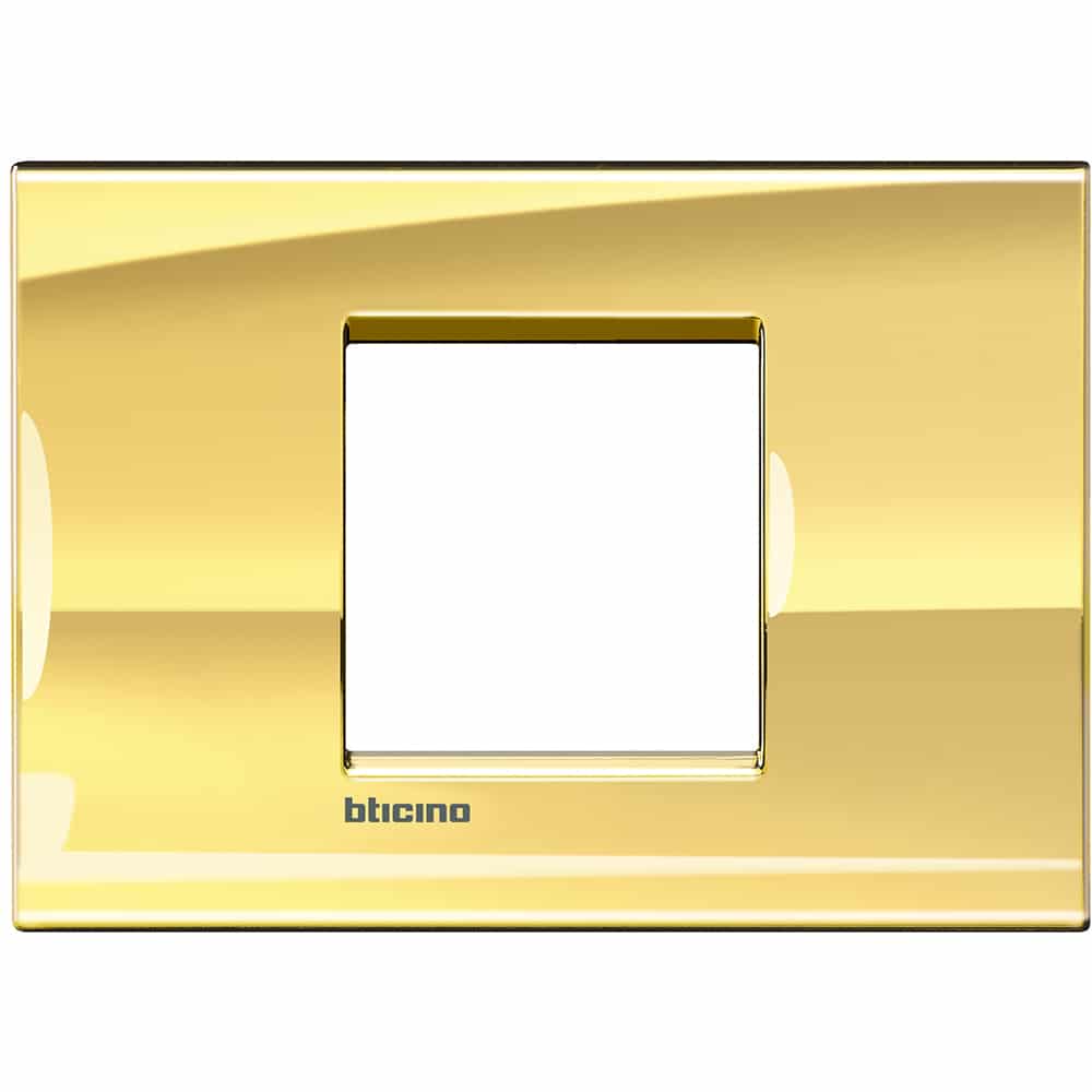 Bticino - LL-Afdekpl. rechth breed 2 mod goud - LNA4819OA