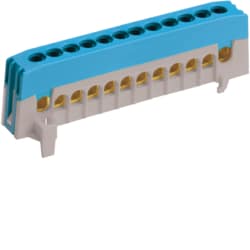 Hager - Aansluitklem voor DIN-rail, 12 x 16 mm² voor neuter, IP20 - KM12NF