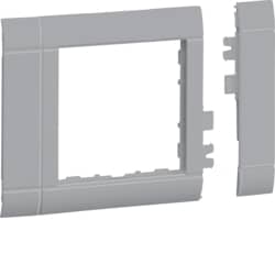 Hager - Modulaire afdekplaat voor datastopcontact G3155, gelakt alu - GR0800ALAN