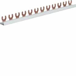 Hager - Overbruggingsbaar 1P 63A met vorken 10mm² 12M   - KDN163A