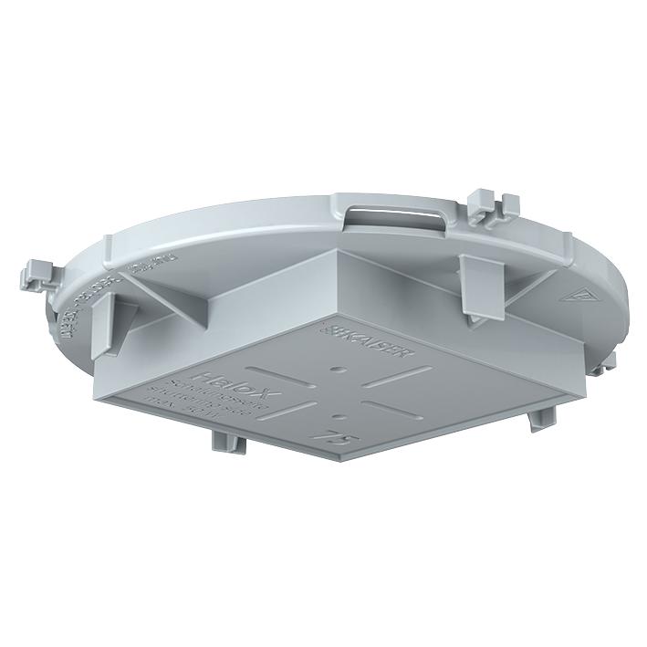 Helia - Inbouwbehuizing, HaloX® 100 frontdeel plafonddoorvoer 75 x 75 mm - 1281-09