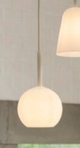 LUMINELLO - Hanglamp Clara Vetro Giro pure white E14 - SA30102PW