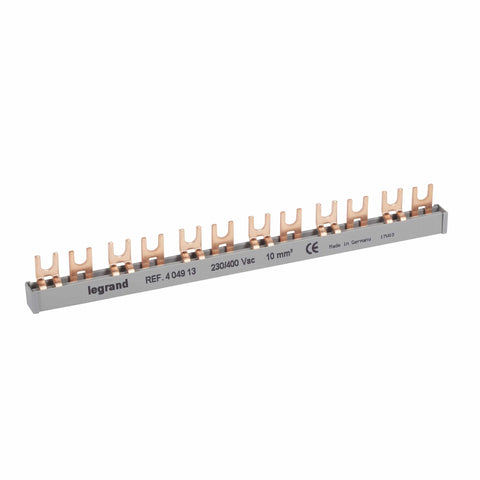 Legrand - Aansluitrail met vorken 2P 12 modules - 10mm² - 404913