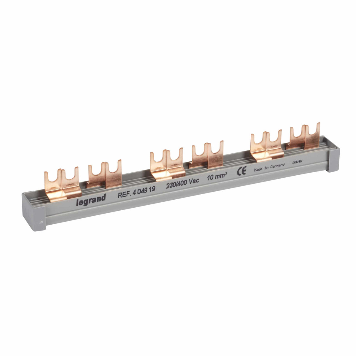 Legrand - Aansluitsrail met vorken 4p 12 modules - 10mm² - 404919