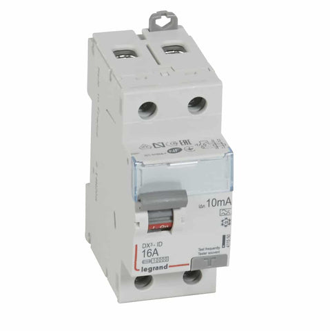 Legrand - Diff schak DX³ 2P 10mA 16A Type A - 2 modules - 411550