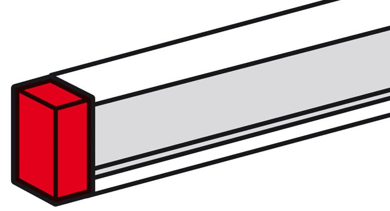 Legrand - Einddeksel 50x180mm DLP antibacterieel klik in - 075709