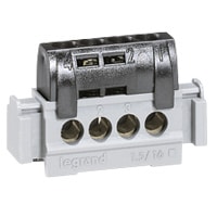 Legrand - Faseklemmenblok - 47 mm IP2x - 4x16mm² - zwart - 004850