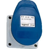 Legrand - Half-inb.cont.d. 200V-32A-2P+A P17 Tempra IP44 rechte uitg. - 058054