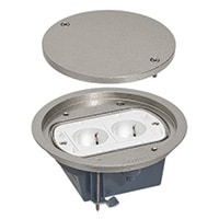 Legrand - IP66 dekselset rond 4 modules met losse deksel rvs - 088061