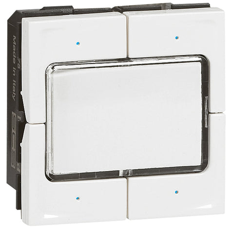 Legrand - KNX Mosaic bediening 4 toets met labelhouder - 78491