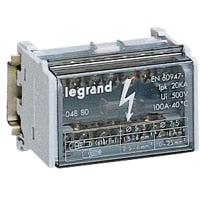 Legrand - Modulaire verdeelklem 2p 125 A 15 klemmen - 18 kA - 8 mod. - 004882