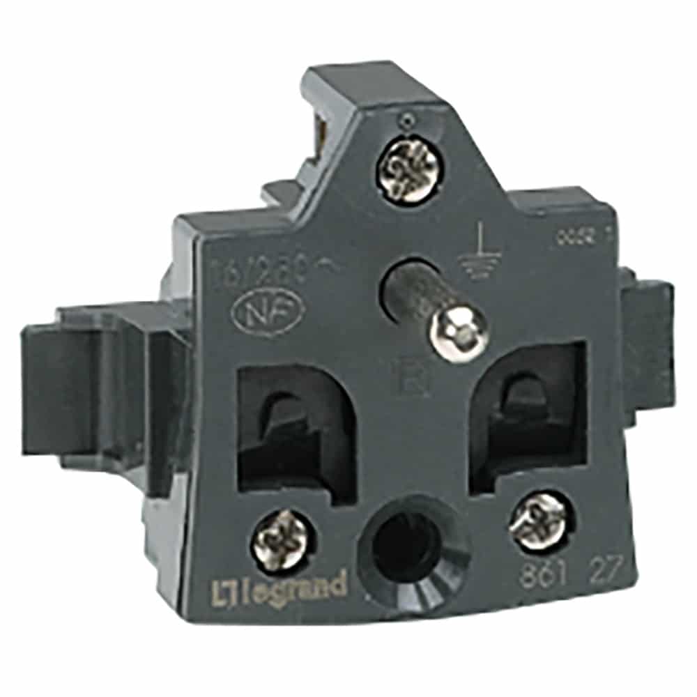 Legrand - Oteo Stopcontact 2P+A schuko 10/16A 250V samenstelbaar - 086131