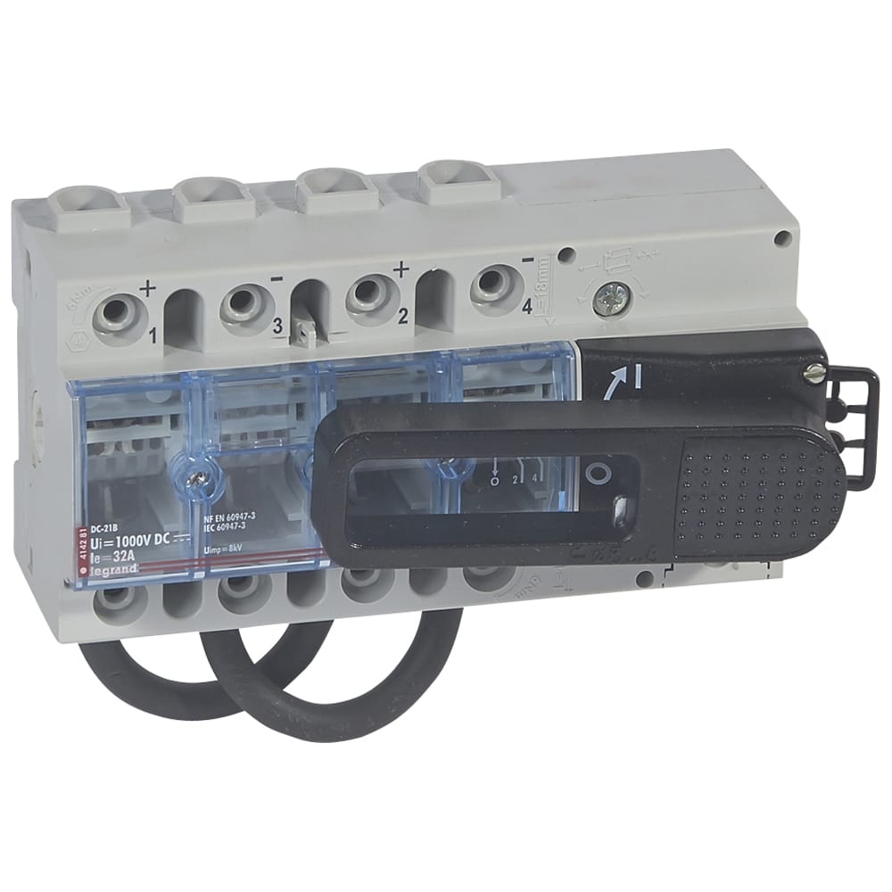 Legrand - Overspann. T1 -1P+N-25 en 35kA 1.5kV - Uc 350V - 4 modules - 412281