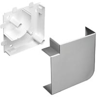 Legrand - Platte hoek 50x130mm DLP Alu klik in - 603836