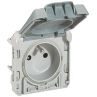 Legrand - Plexo Stopcontact 2P+A autom. dekse 10/16A 250V samenstelbaar - 069555