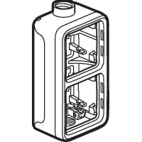 Legrand - Plexo opbouwdoos 2 mech.v 2 ingangen m20 grijs - 069667