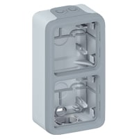 Legrand - Plexo opbouwdoos tweevoudig verticaal 2 ingangen membraan - 069661