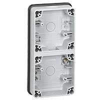 Legrand - Plexo66 opb.doos 2 mech. Vert.-ip66-ik08 - 090492