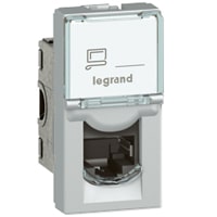 Legrand - RJ45 cat 6 FTP 1 mod alu LCS² Mosaic alu kleur - 079462