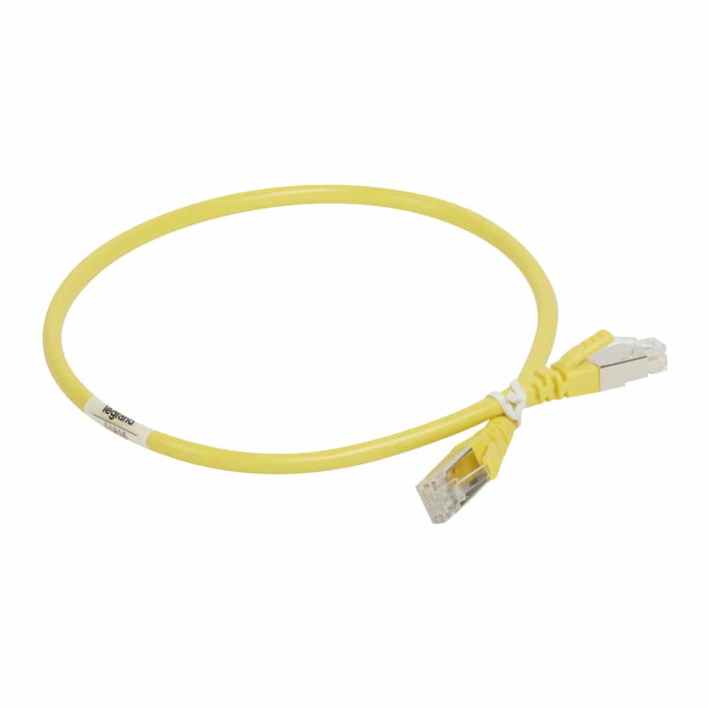 Legrand - Snoer RJ 45 - 10 Gbit - STP 0.5 m - geel - voor LCS - 051816