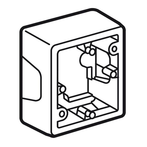 Legrand - Val opbouwdoos voor 1 mech anisme wit - 776181