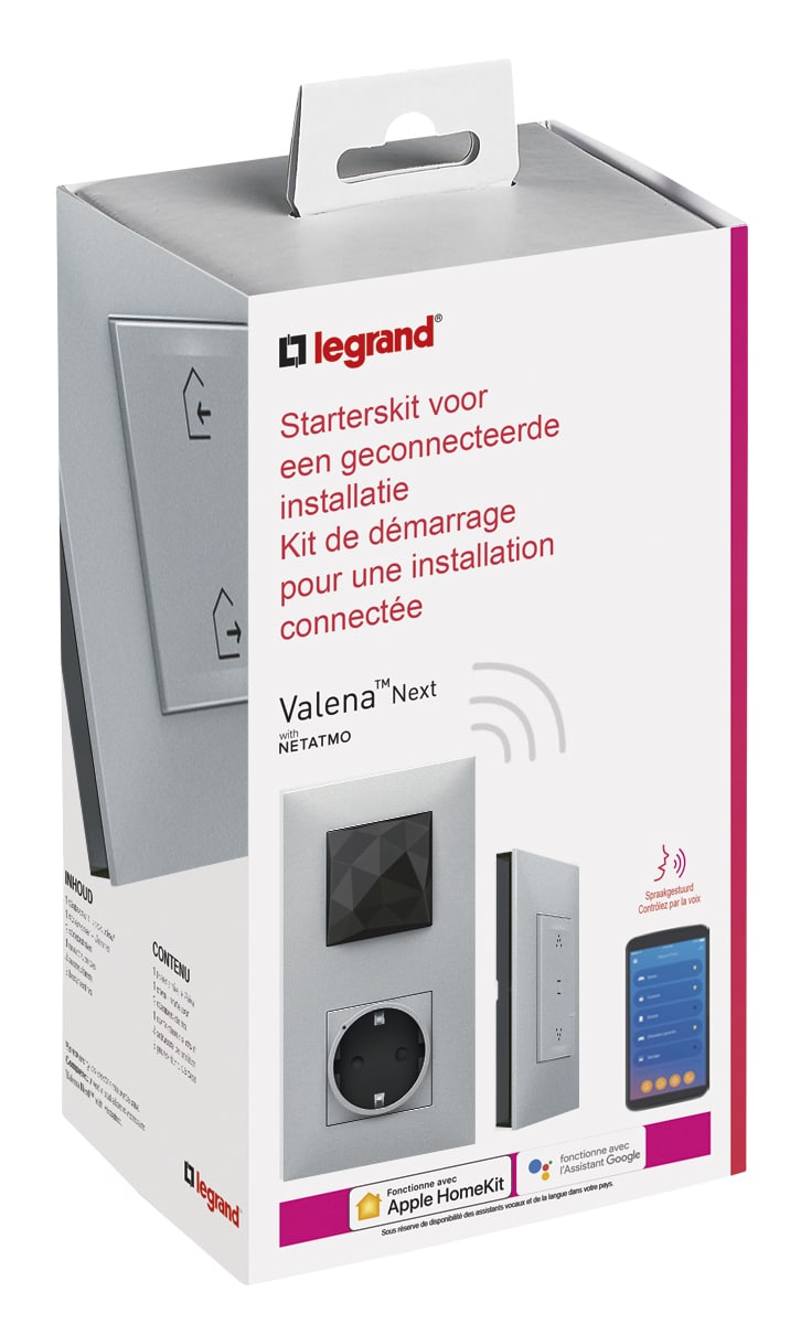 Legrand - Valena NWN - Starterskit met Gateway + stopcontact Alu - 741930