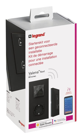 Legrand - Valena NWN - Starterskit met Gateway + stopcontact Zwart - 741960