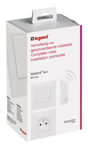 Legrand - Valena NWN - Uitbreidingskit Schakelaar + stopcontact Wit - 741905