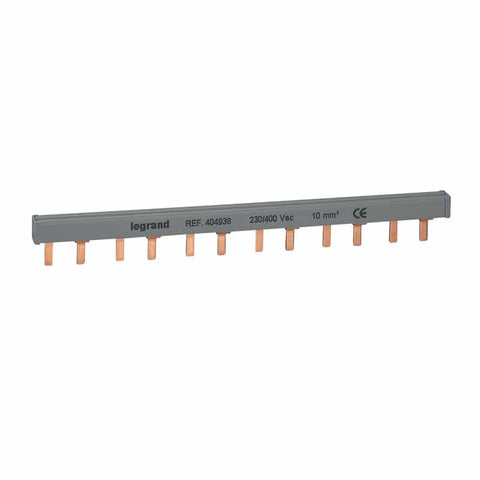 Legrand - Verbindingsrail met tanden 2p 12 modules - 10mm² - 404938