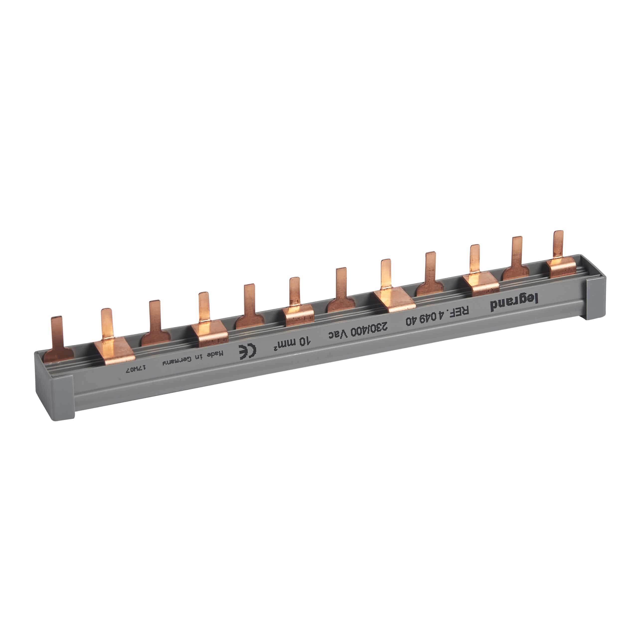 Legrand - Verbindingsrail met tanden 2p 12 modules - 10mm² - 404940