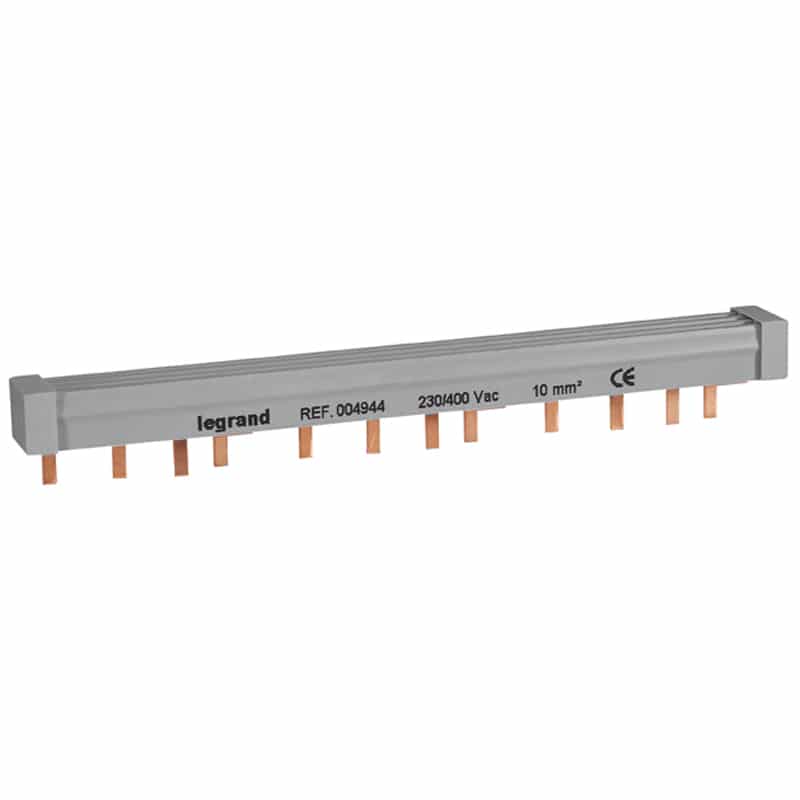 Legrand - Verbindingsrail met tanden 4p 12 modules - 10mm² - 404944