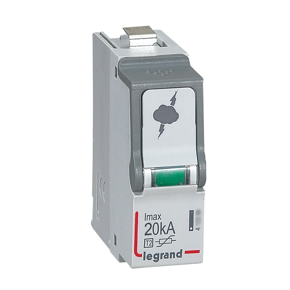 Legrand - Vervangcassette T2 / 20kA voor overspann. - 412297