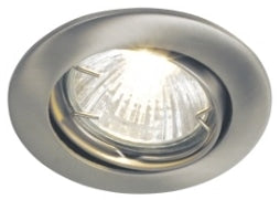 NORDLUX - Nordlux Rotating Recess 1 Kit Recessed 50 W Brushed Steel GU10 Recessed Spot Light 20040132 - 20040132