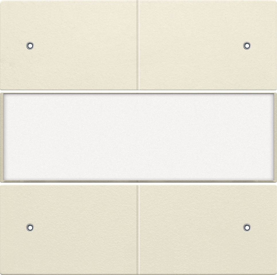 Niko - Afwerkingsset voor 4-voudige potentiaalvrije drukknop met led, cream - 100-40350