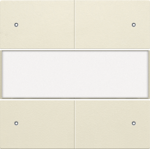 Niko - Afwerkingsset voor 4-voudige potentiaalvrije drukknop met led, cream - 100-40350