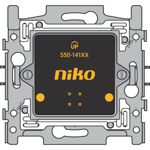 Niko - Enkelvoudige muurprint met sokkel voor Niko Home controleol, 60 x 71 mm, klauwbevestiging - 550-14106