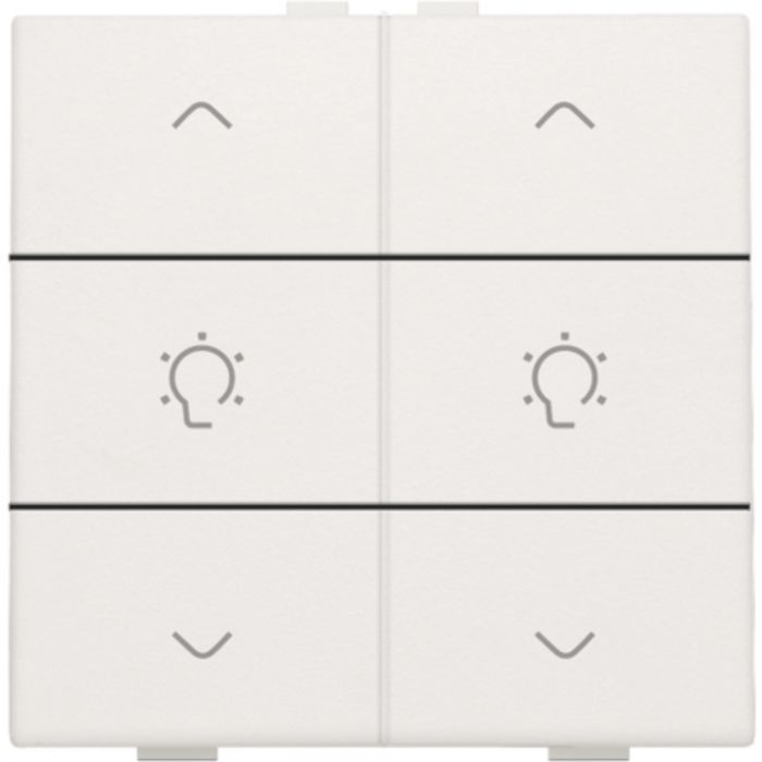 Niko - Home control dubbele dimbediening wit - 101-51046