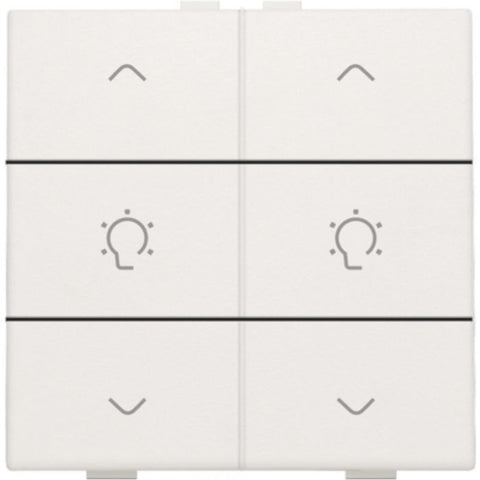 Niko - Home control dubbele dimbediening wit - 101-51046