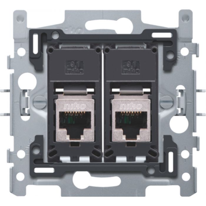 Niko - Inbouwr.2Xrj45 Stp Cat5E - 170-65156