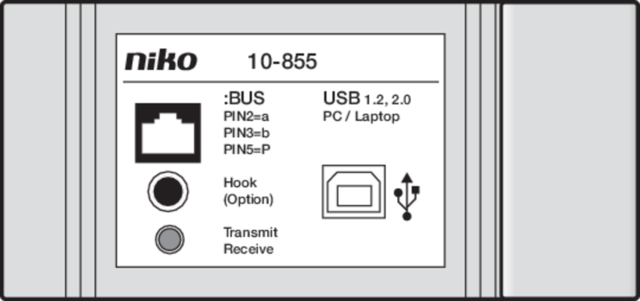 Niko - PC-interface voor programmering en configuratie - 10-855