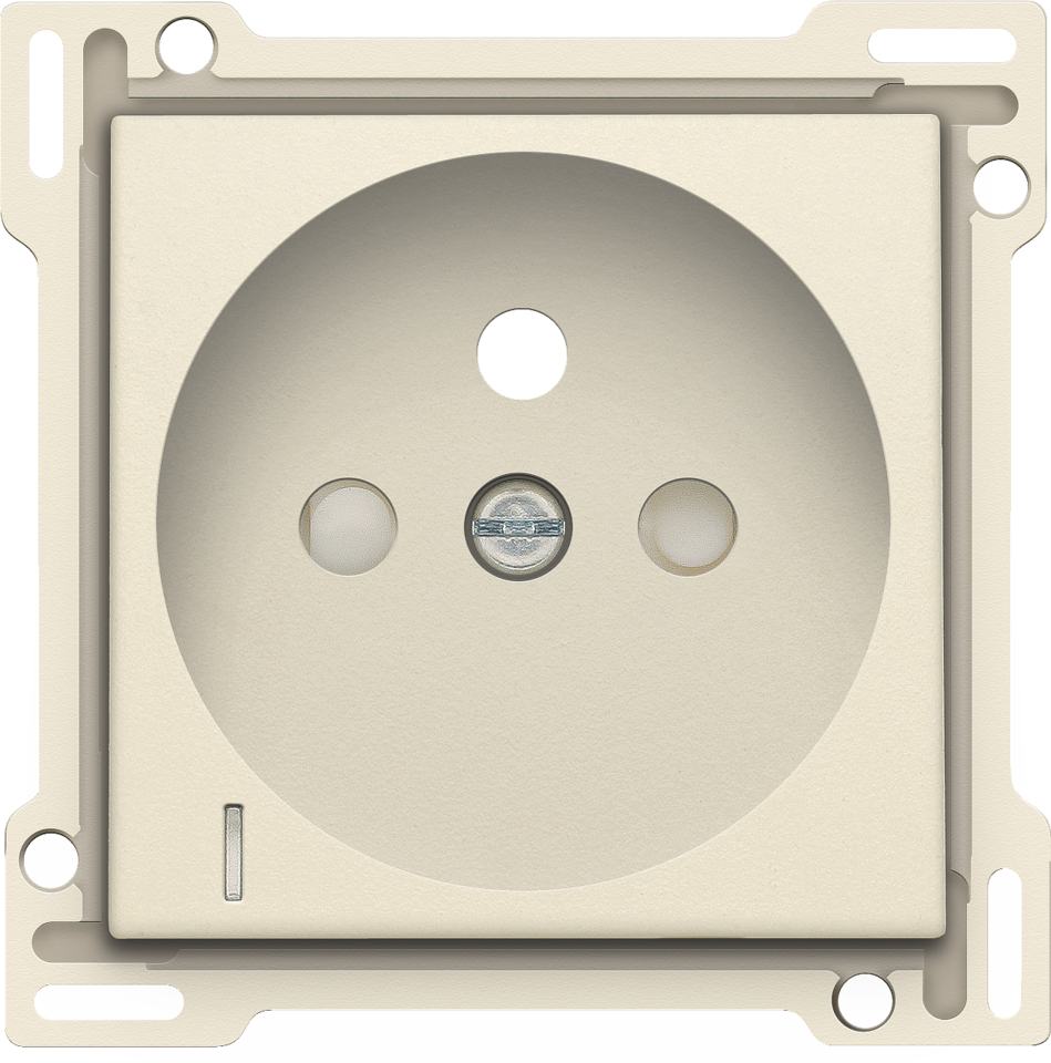 Niko - centraalplaat stopcontact Spanningsaand. - 100-66607
