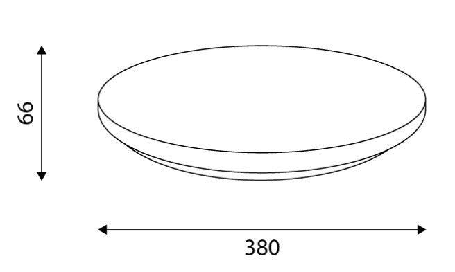 PROLUMIA - Ecodisc II Maxi 24W, 3000K/4000K/6000K schakelbaar - 40009922