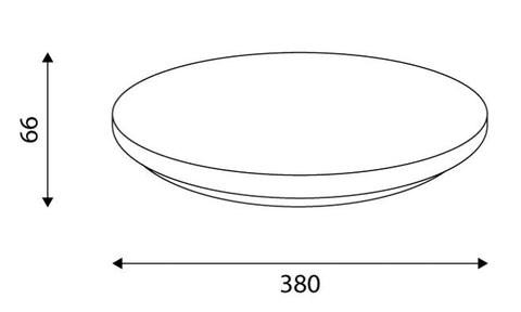 PROLUMIA - Ecodisc II Maxi 24W, 3000K/4000K/6000K schakelbaar - 40009922