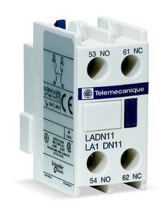 SCHNEIDER - HULPCONTACTBLOK FRONTAAL 1 NO+ 1 NC VOOR CONTACTOREN TESYS - LADN11