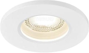 SLV LIGHTING - KAMUELA brandveiligheid plafondinbouwlamp, LED, 3000K, wit, 38°, dimbaar, IP65 - 1001016