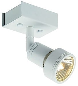 SLV LIGHTING - Puri 1, wand/plafondlamp, GU10 50W 230V, wit - 147361