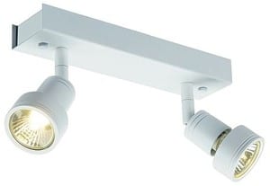 SLV LIGHTING - Puri 2, wand/plafondlamp, GU10 2x50W 230V, wit - 147371