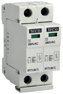 TECO - BLIKSEMAFLEIDER 20KA 2P 280VAC - SPCT22802