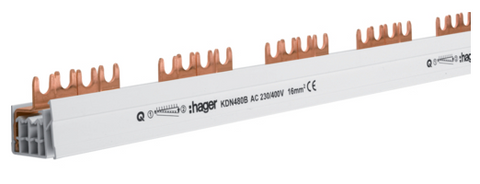 hager - Overbruggingsbaar 4P 80A met vorken 16mm² 57M   - KDN480B