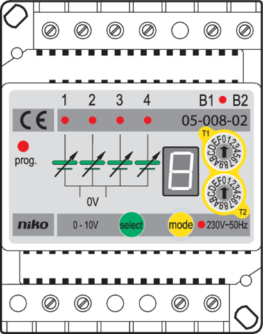 niko - DIMCONTROLLER 4 UITGANG - 05-008-02